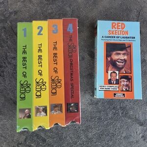 Red Skelton VHS Collection - 4 Tape Box Set NIB Factory Sealed + Bonus Tape